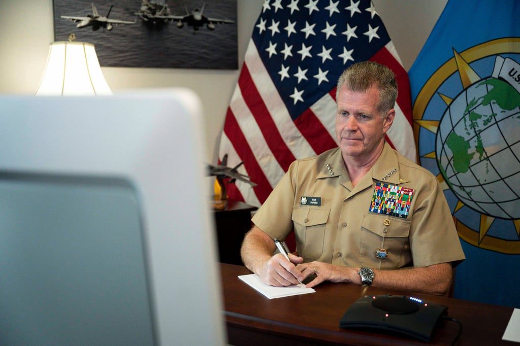 US Indo-Pacific commander Admiral Samuel Paparo “underscored the importance of sustained lines of communication between the US military and the PLA”. Photo: US Navy