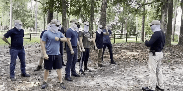 Patriot Front white supremacists seen in Tallahassee, at Old Capitol