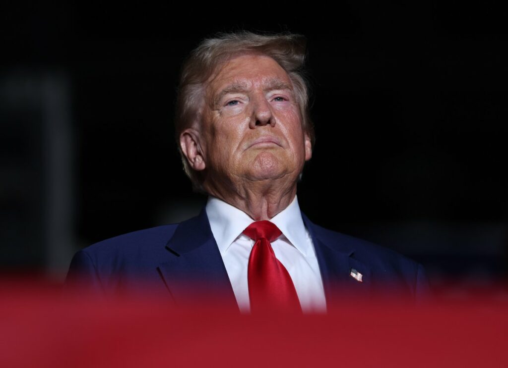 Donald Trump at a Las Vegas Rally