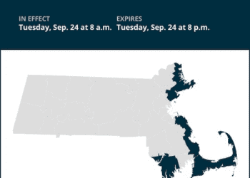 Rip current statement issued for 6 Massachusetts counties for Tuesday