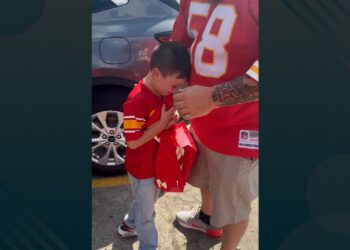 See this young NFL fan tear up over his birthday gift