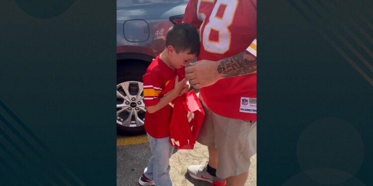 See this young NFL fan tear up over his birthday gift