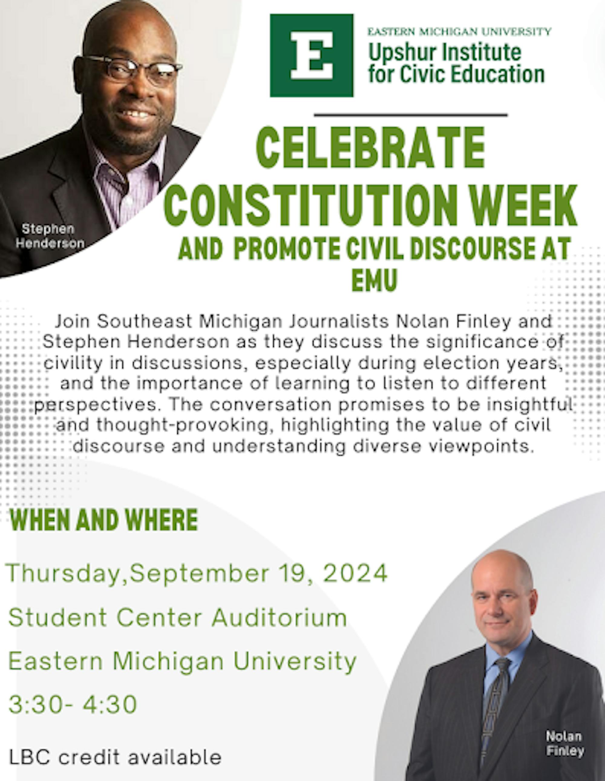 Celebrate Constitution Week poster