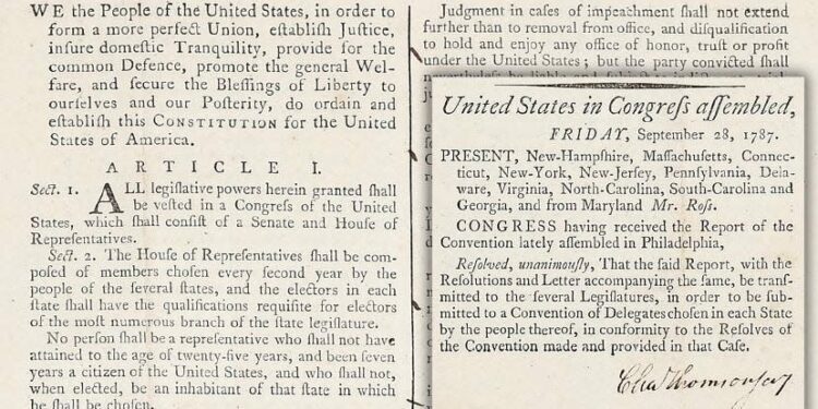 A look at the preamble and ratification of the copy of the U.S. Constitution headed for auction.