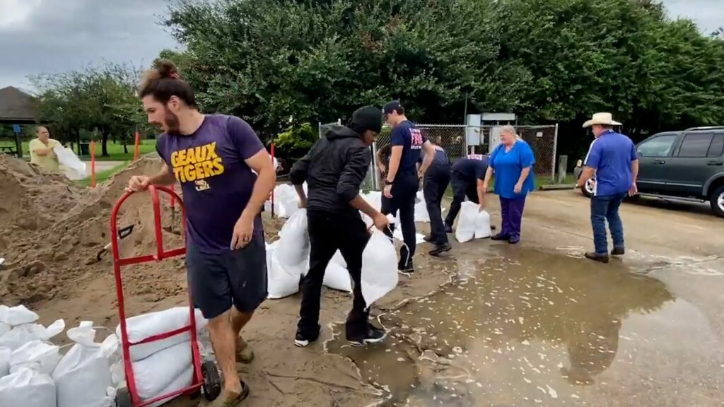 Storm taking aim at Louisiana