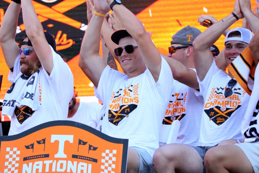 Tennessee baseball walk-up song ‘The Stroke’ played at Neyland Stadium