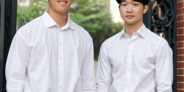 DAYGUARD co-founders Gene Oh (left) and Felix Lee (right).