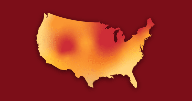 Areas in the United States are having significant increases in extreme heat.