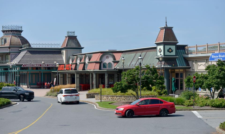 Trader Joe's in Hyannis in July. Officials have signed a 10-year lease to stay in this Iyannough Road location next to the former Christmas Tree Shops and will be expanding.