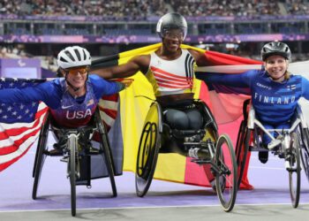 USA's Tatyana McFadden wins silver in women's 100m T54 at Paris Paralympics