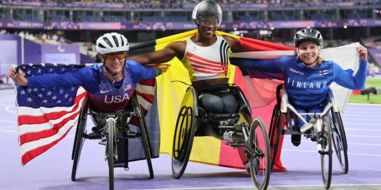 USA's Tatyana McFadden wins silver in women's 100m T54 at Paris Paralympics