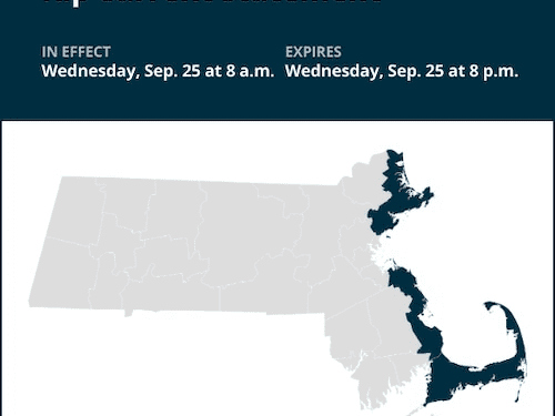 Update: Rip current statement issued for 4 Massachusetts counties for Wednesday