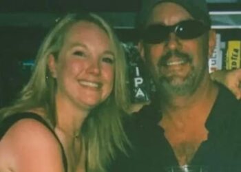 Brian Crossman and his wife Erica (both pictured) were found dead alongside Erica's teen son (Erica Crossman/Facebook)