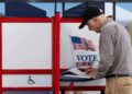 MINNEAPOLIS, MINNESOTA - SEPTEMBER 20: Voters fill out their ballots at the Minneapolis Elections & Voter Services building on September 20, 2024 in Minneapolis, Minnesota. Today is the first day of early voting in Minnesota ahead of the 2024 presidential election this November. Stephen Maturen/Getty Images/AFP (Photo by Stephen Maturen / GETTY IMAGES NORTH AMERICA / Getty Images via AFP)(Getty Images via AFP)