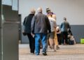 Voters wait in line at Covenant Church in Buckingham during last year's Election Day on Tuesday, Nov. 7, 2023.