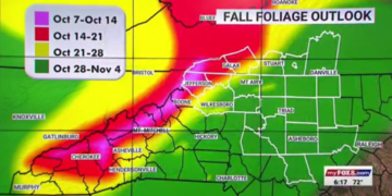 When will leaves change colors in North Carolina? FOX8 Chief Meteorologist Van Denton shares fall foliage forecast