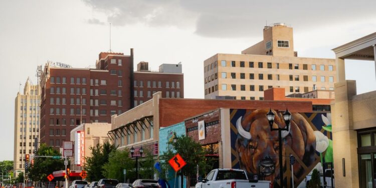 AMARILLO, JUNE 18, 2024: Downtown in Amarillo, Texas on Tuesday, June 18, 2024. CREDIT: Desiree Rios for The Texas Tribune