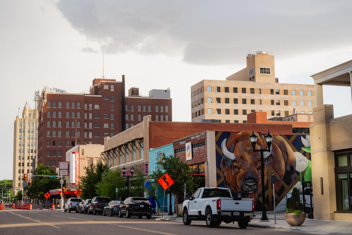 AMARILLO, JUNE 18, 2024: Downtown in Amarillo, Texas on Tuesday, June 18, 2024. CREDIT: Desiree Rios for The Texas Tribune